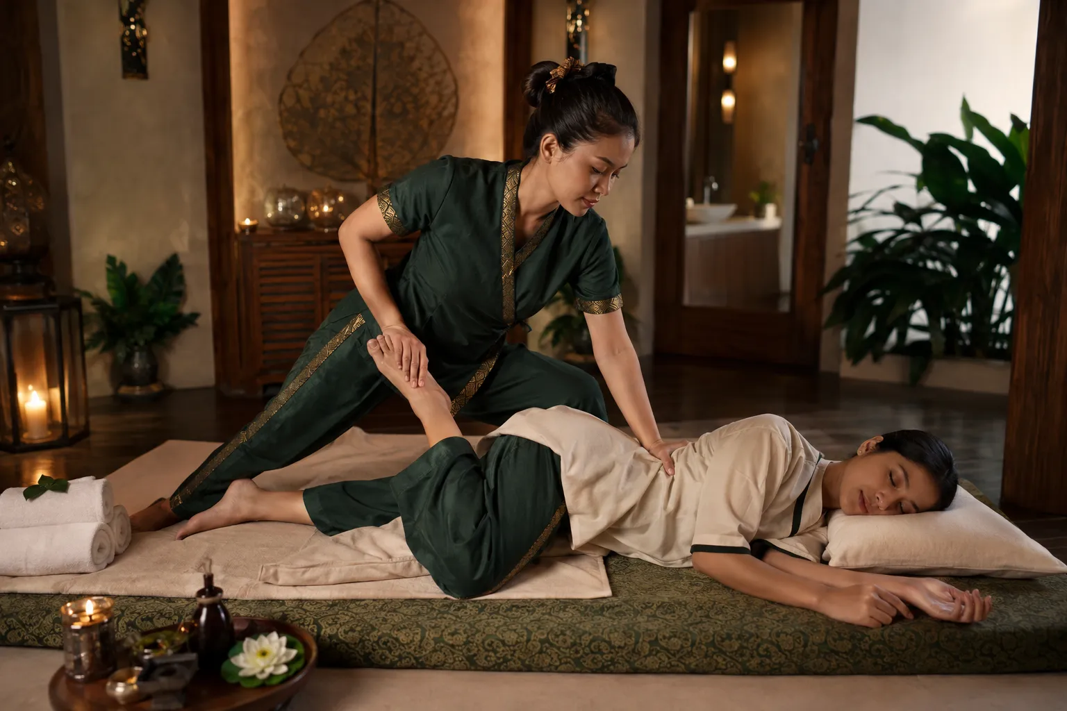 Traditional Thai Massage Therapy at The Cloud Spa Gomti Nagar Lucknow
